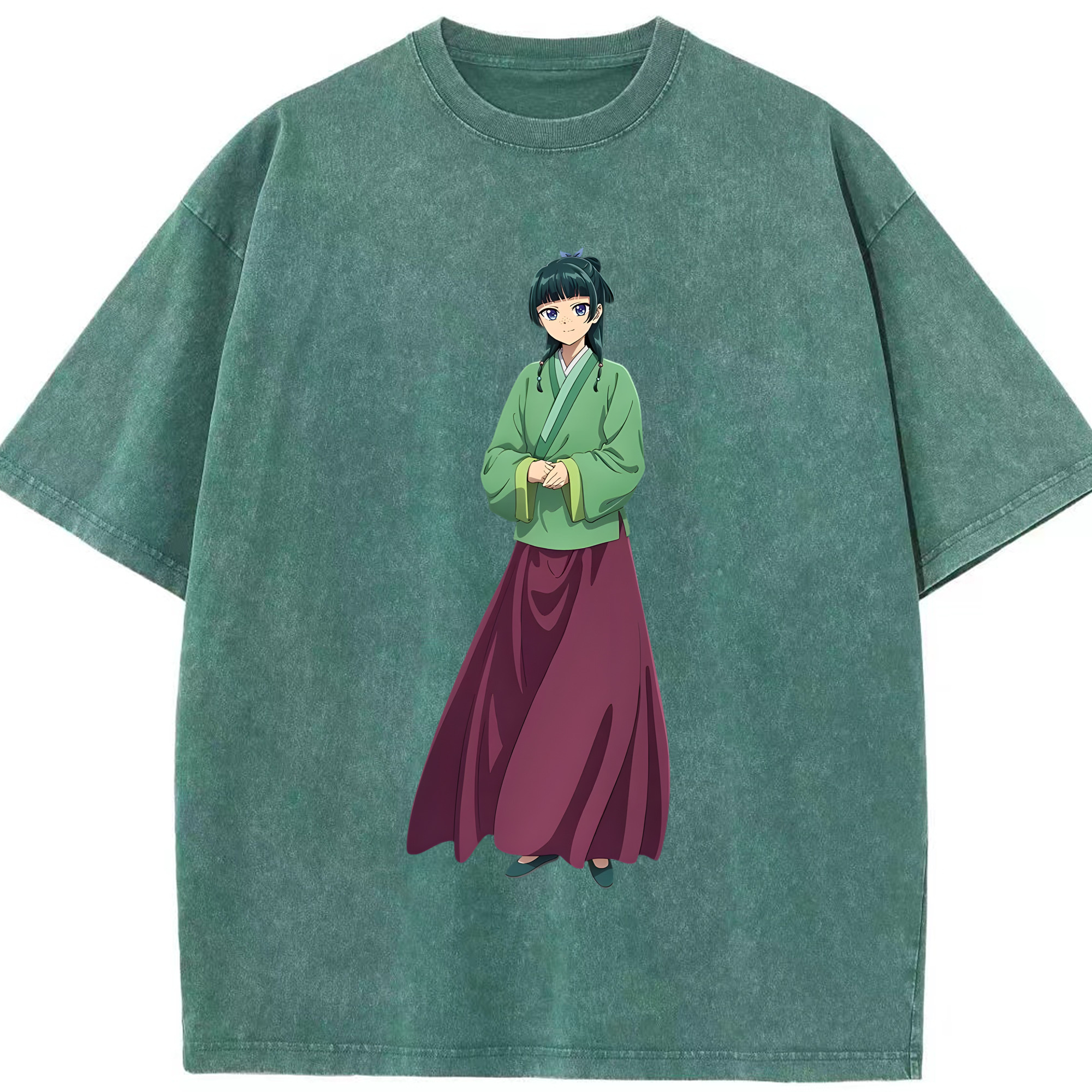 （画像用） 薬屋のひとりごと The Apothecary Diaries 綿100% ヴィンテージ風 半袖Tシャツ（フロントプリント）